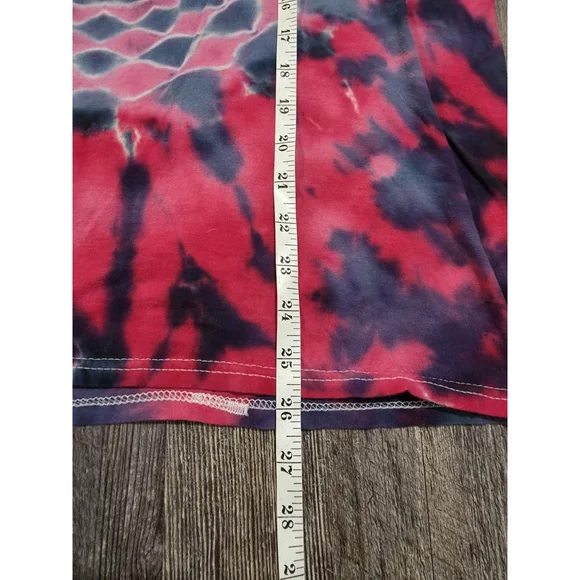 Tie Dye Rose Hanes Shirt Women's Size Large - Picture 4 of 6